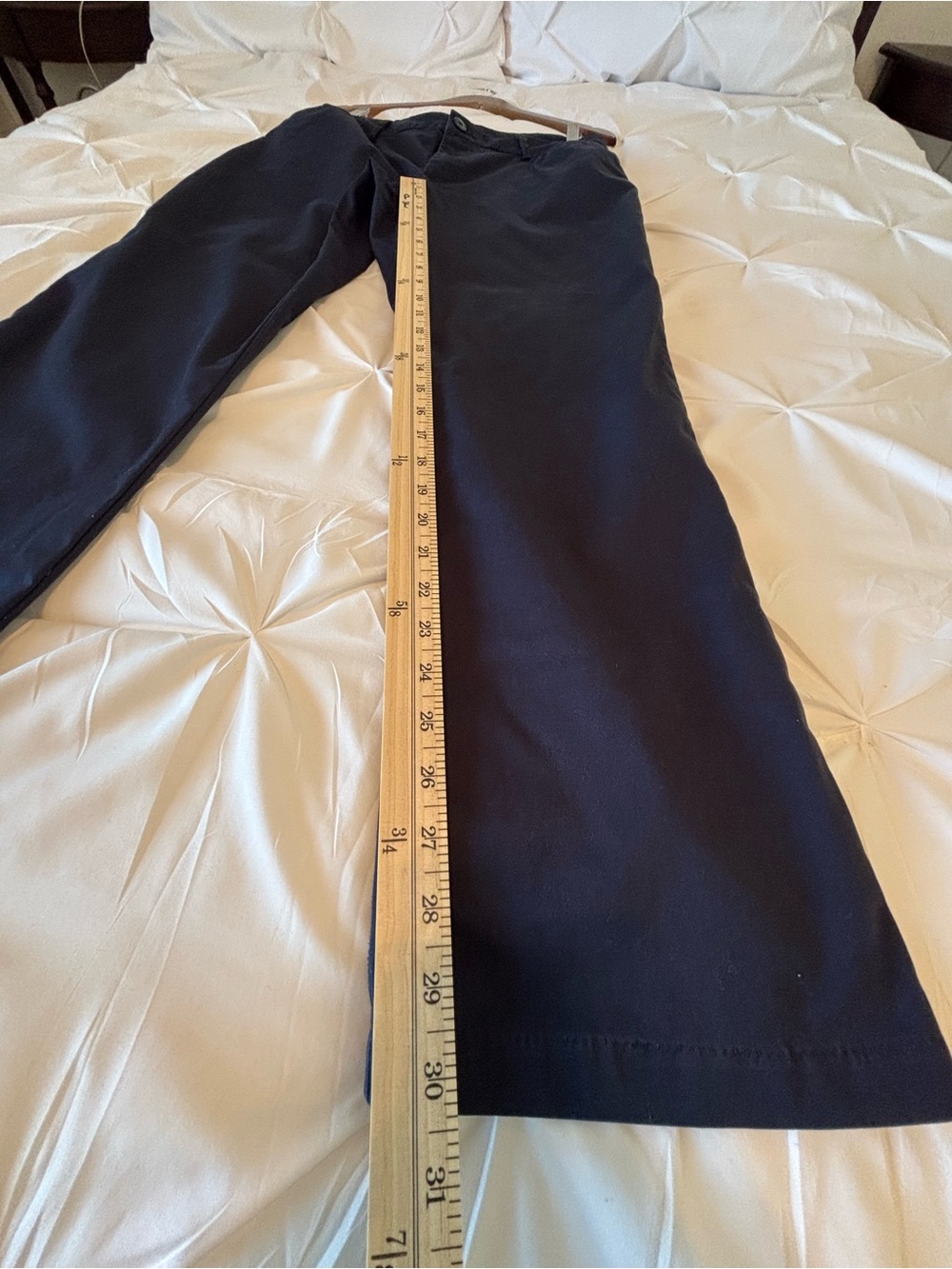 Lee women’s Classic Straight wrinkle free trousers in Navy Blue - Picture 5 of 7